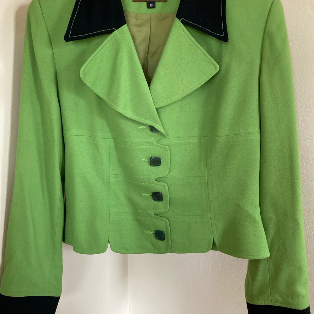 Bergamo Green Suit with Black skirt